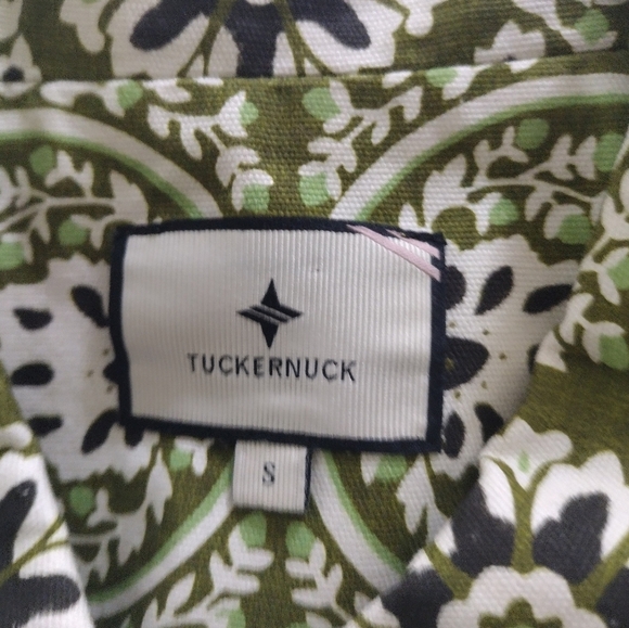 Tuckernuck Womens Marley Mini Dress Size D Green Medallion Preppy Resort Retro - Picture 5 of 9